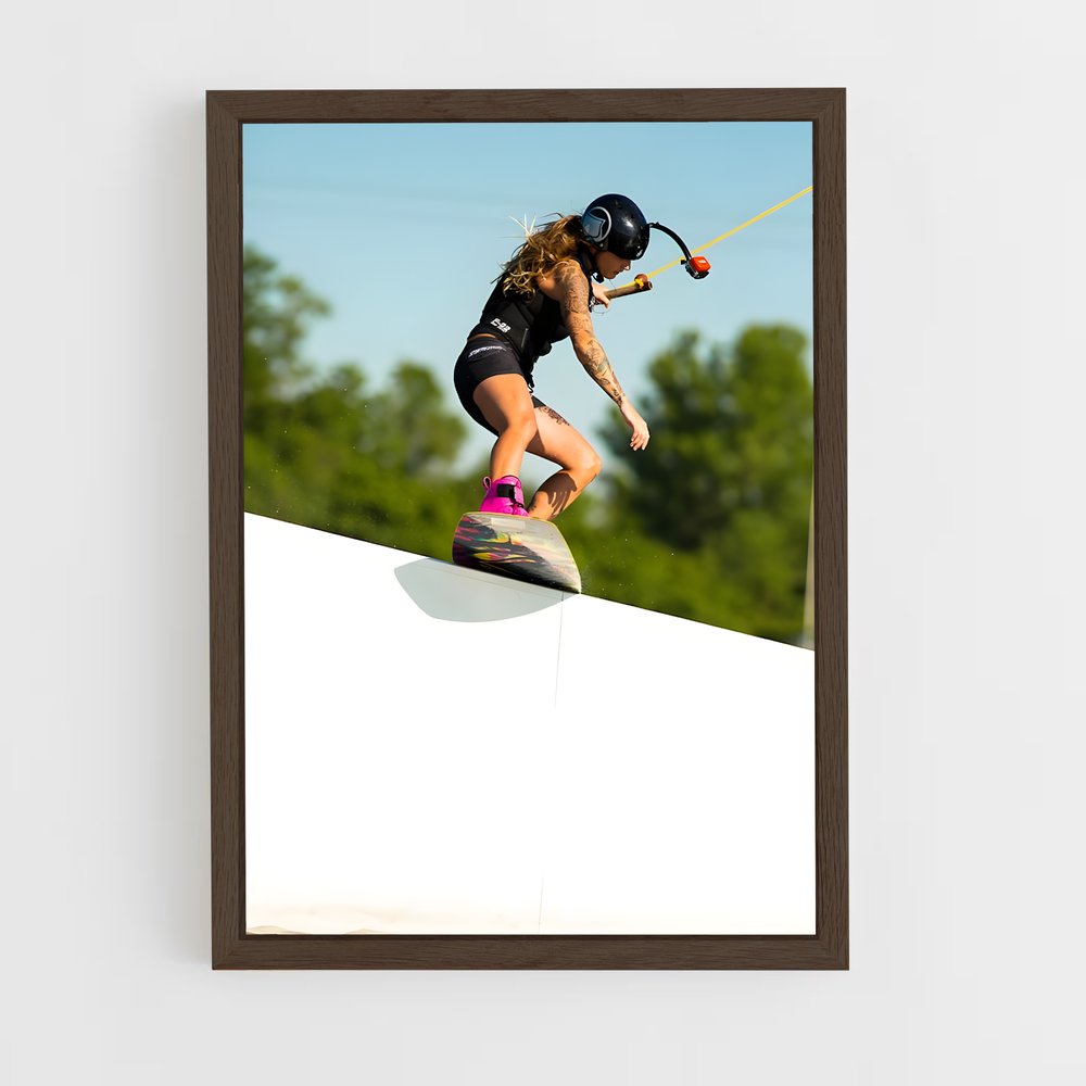 Poster Wake & Ride – affiche Wakeboarding (vue 5)